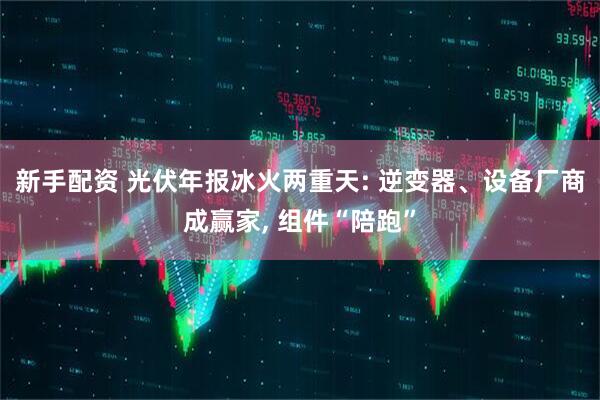 新手配资 光伏年报冰火两重天: 逆变器、设备厂商成赢家, 组件“陪跑”