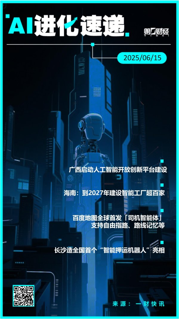 配资知识网 配资 AI进化速递丨广西启动人工智能开放创新平台建设
